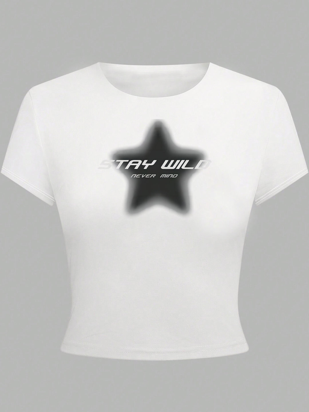 Damen T-Shirt mit funkelndem Discokugel-Motiv und zeitgemäßem Schleifendetail EB