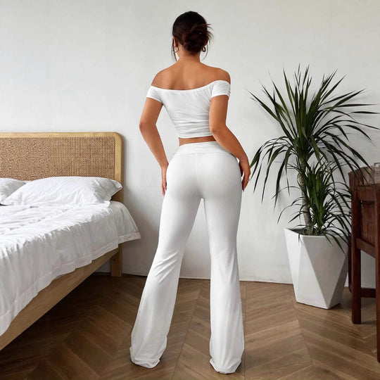 Damen Elegantes und figurbetontes Zweiteiler-Set EB
