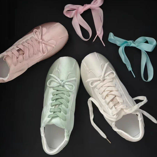 Damen elegante Sneakers mit weichem Obermaterial und bequemer Passform EB