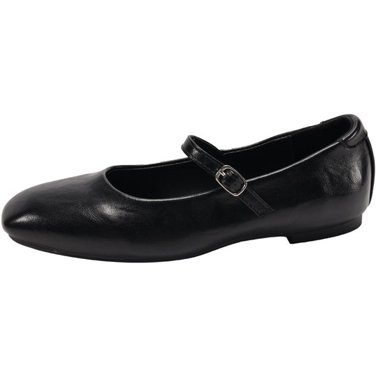 Damen Ballerina mit verstellbarem Riemchen und modischem Glanz EB