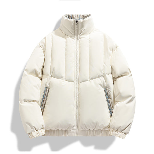 Herren isolierte Steppjacke mit hohen Kragen und praktischen Taschen EB