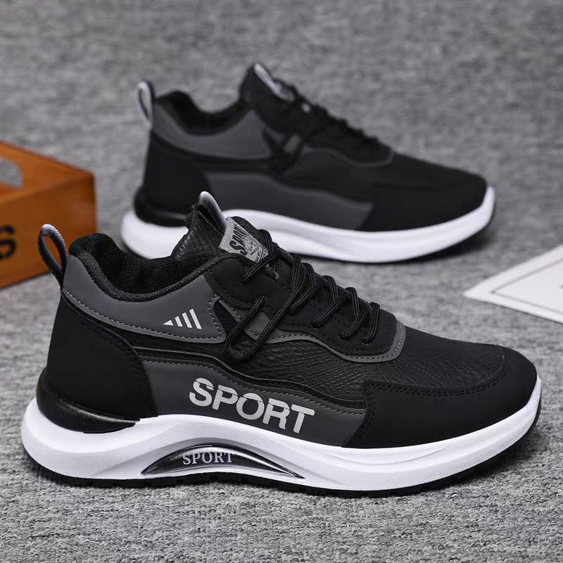 Herren Sportliche Sneakers mit stoßdämpfender Sohle und atmungsaktiver Oberflächenstruktur EB