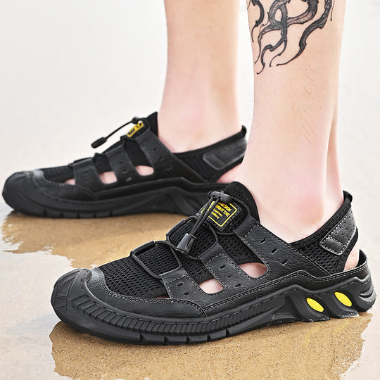 Damen Atmungsaktive Komfortsandalen mit elastischem Schnellschnürsystem EB