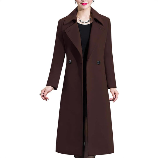 Damen Eleganter langer Mantel EB