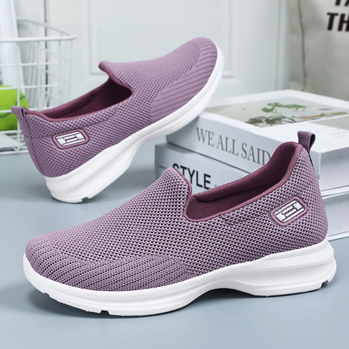 Damen Bequeme Slip-On Sneakers mit atmungsaktivem Obermaterial EB