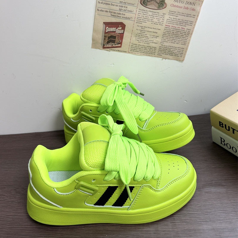 Damen Sportliche Sneakers mit atmungsaktivem Mesh-Obermaterial und modischer Schnürung EB