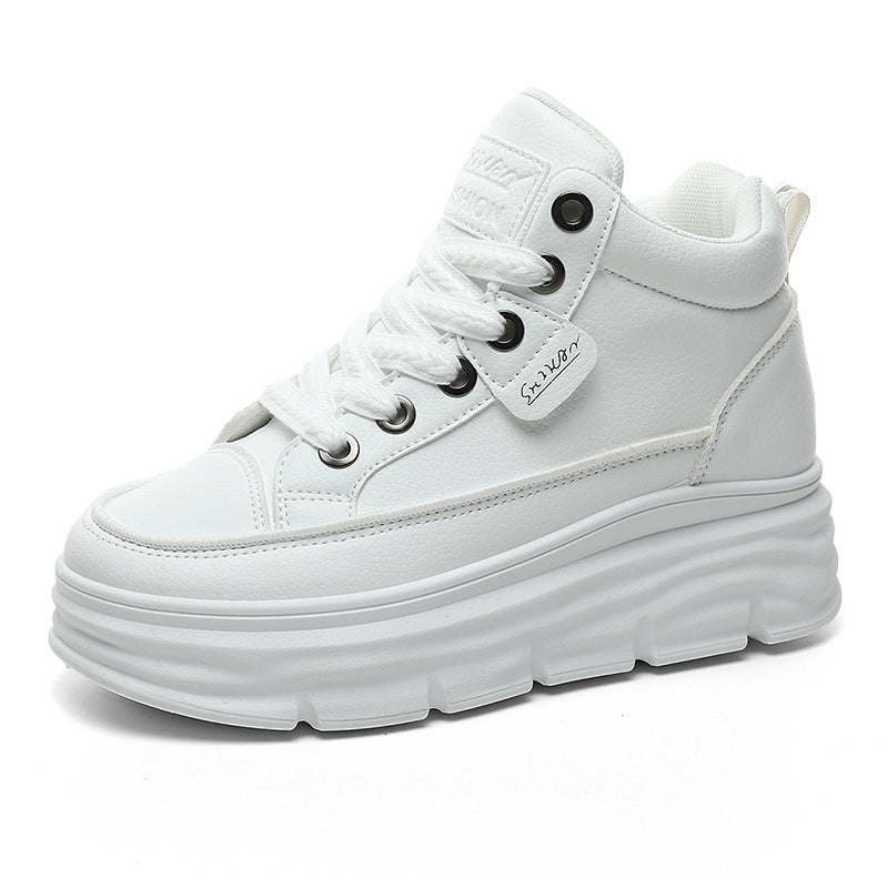 Damen sportliche High-Top Sneakers mit dämpfendem Sohlenprofil EB