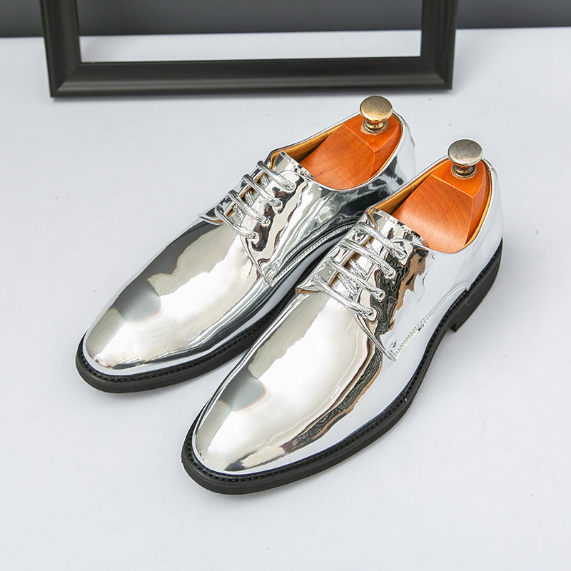Damen Elegante und glänzende Schnürschuhe EB