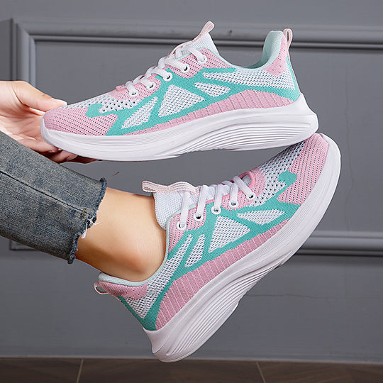 Damen Sportliche Leichtgewicht-Laufschuhe mit atmungsaktivem Obermaterial EB