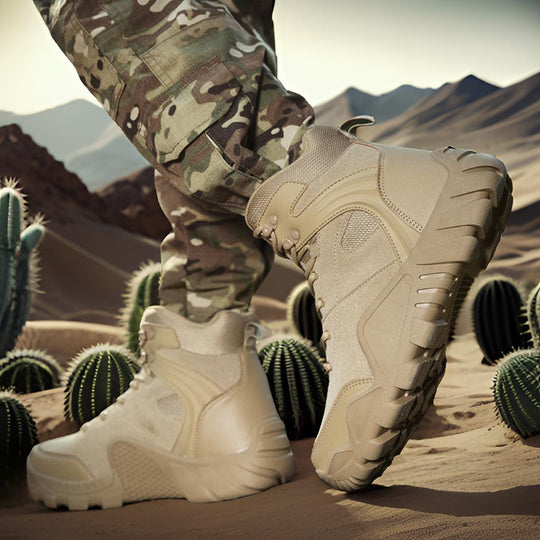 Herren Tactical Sneaker mit hohem Knöchelschutz und rutschfester Sohle EB