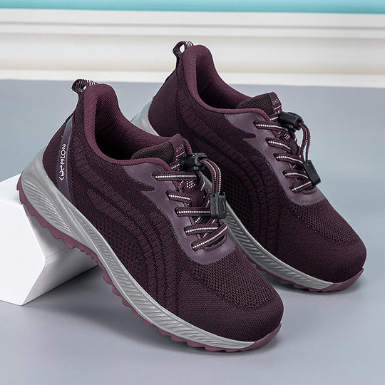 Damen Lauf-Sneaker mit elastischem Schnellschnürsystem und atmungsaktivem Obermaterial EB