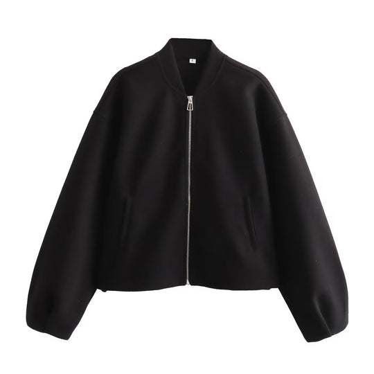 Damen lässige Bomberjacke mit praktischen Taschen und modernem Schnitt EB