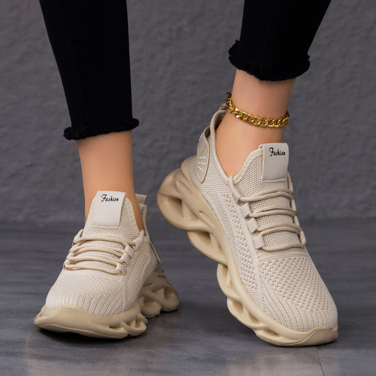Damen Leichte und atmungsaktive Sport-Sneaker mit dämpfender Sohle EB