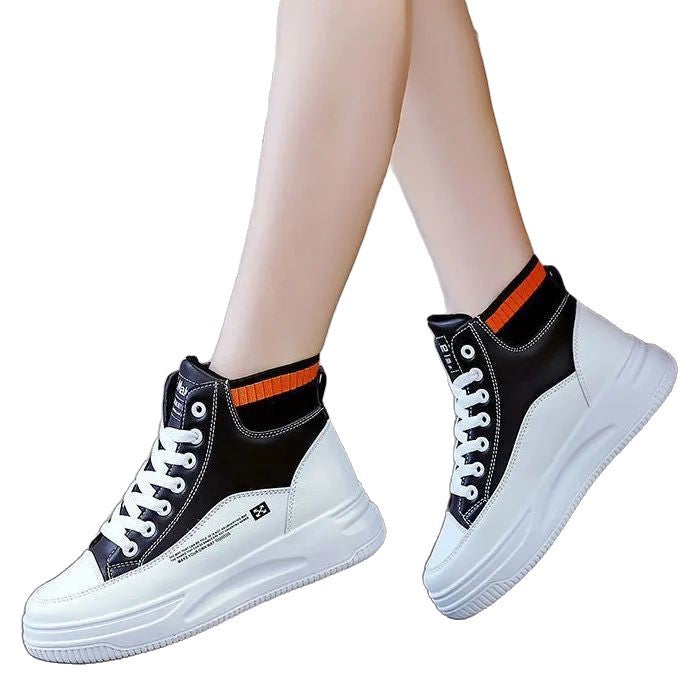Damen Sportliche High-Top Sneakers mit Komfort-Bündchen und stylischem Design EB