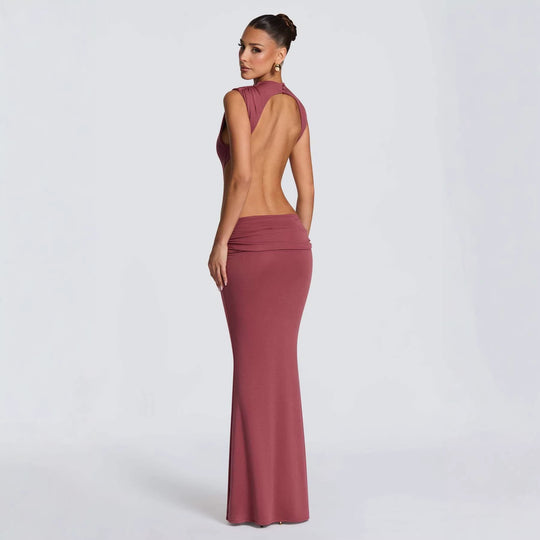 Damen Elegantes Abendkleid mit raffinierten Cut-Out-Details und figurbetontem Schnitt EB