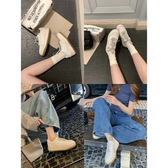 Damen Sportliche und modische Sneakers mit atmungsaktiver Oberfläche EB