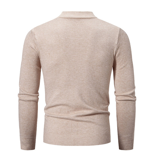Herren Rollkragenpullover aus weichem Strickmaterial EB