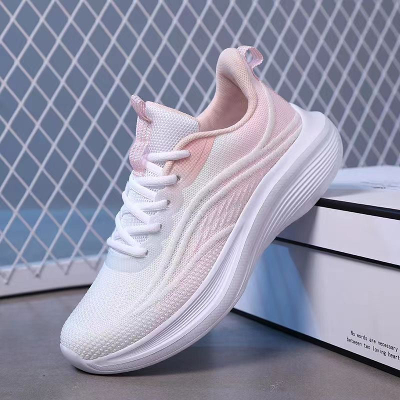 Damen sportliche Sneaker mit atmungsaktivem Mesh-Obermaterial von EB