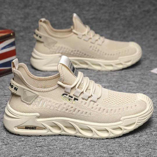 Damen Sportliche Comfort-Sneaker mit atmungsaktiver Mesh-Konstruktion und rutschfester Sohle EB