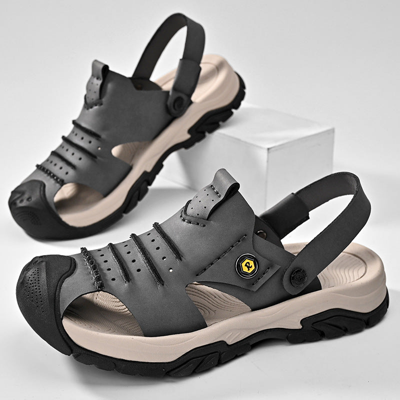 Herren Outdoor Freizeitsandalen mit rutschfester Sohle und verstellbarem Riemen EB