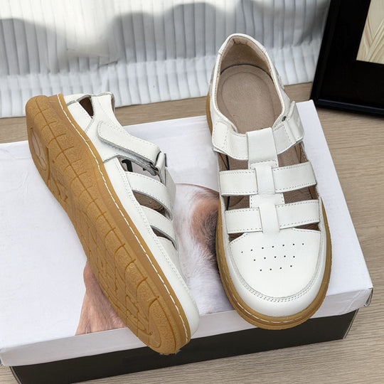 Damen bequeme Freizeitschuhe mit verstellbaren Riemen EB