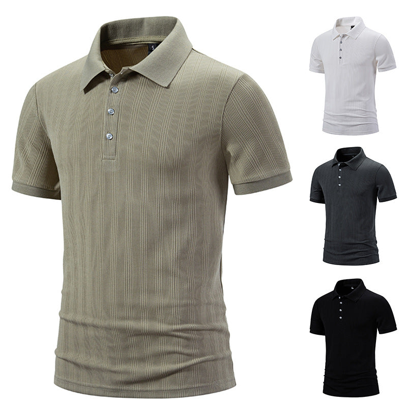 Herren Polohemd mit strukturiertem Design EB