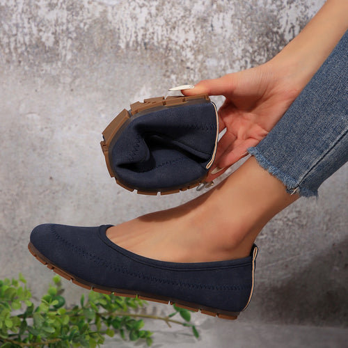 Damen Elegante und bequeme Ballerinas mit rutschfester Sohle EB