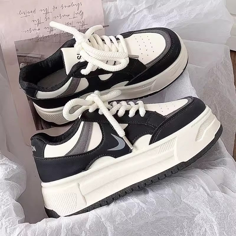 Damen Trendige Plateau Sneakers mit komfortabler Dämpfung EB