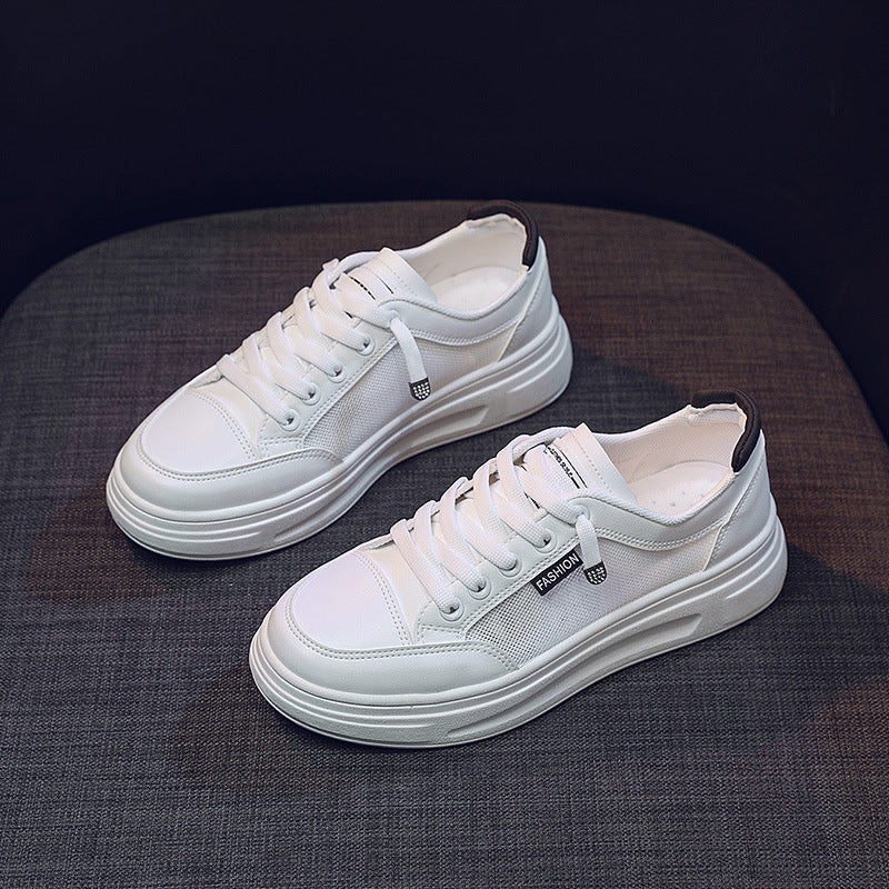 Damen modische Freizeitsneaker mit atmungsaktiver Mesh-Oberfläche und stoßdämpfendem Sohlenprofil EB