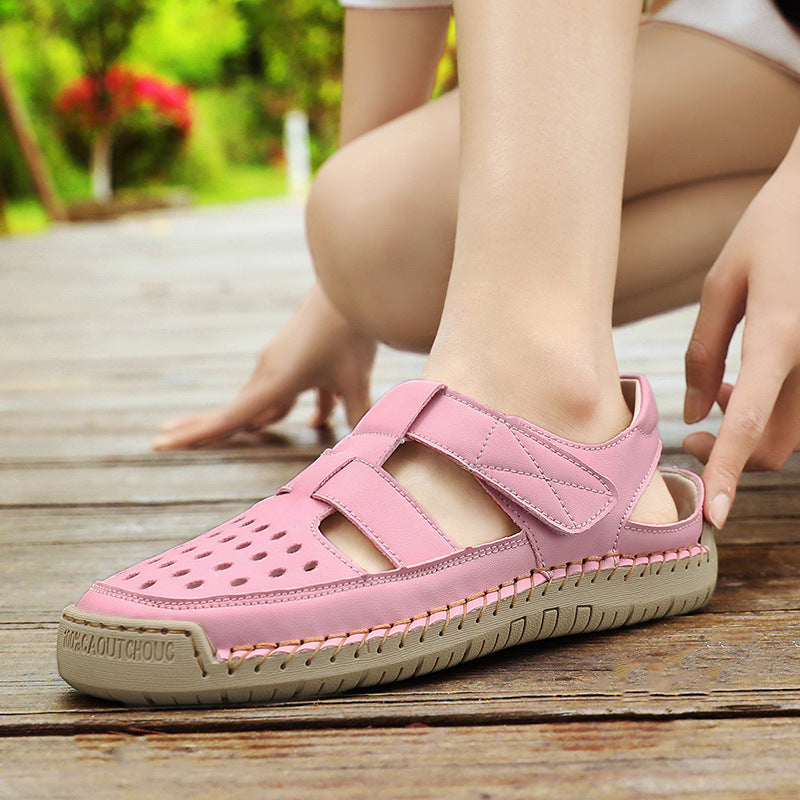 Damen Bequeme und luftige Freizeitsandalen mit ergonomischem Fußbett EB
