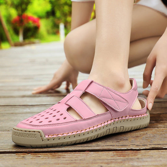 Damen Bequeme und luftige Freizeitsandalen mit ergonomischem Fußbett EB