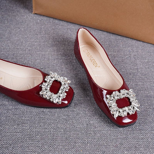 Damen Ballerinas mit extravagantem Schmuckdetail EB