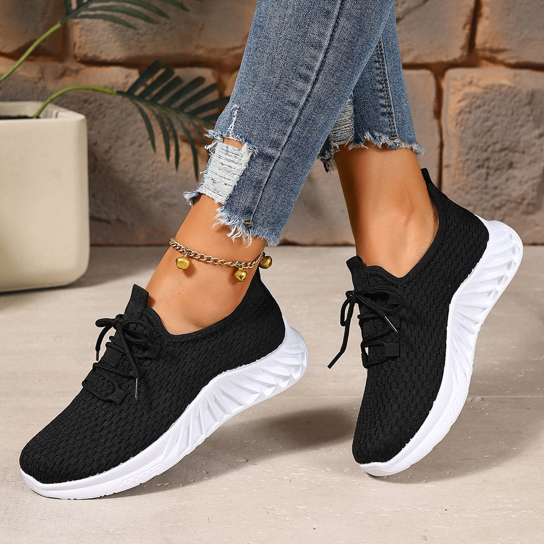 Damen Sportliche Atmungsaktive Sneakers mit flexiblem Sohlenkonzept EB