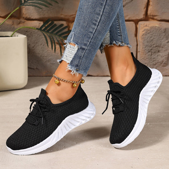 Damen Sportliche Atmungsaktive Sneakers mit flexiblem Sohlenkonzept EB