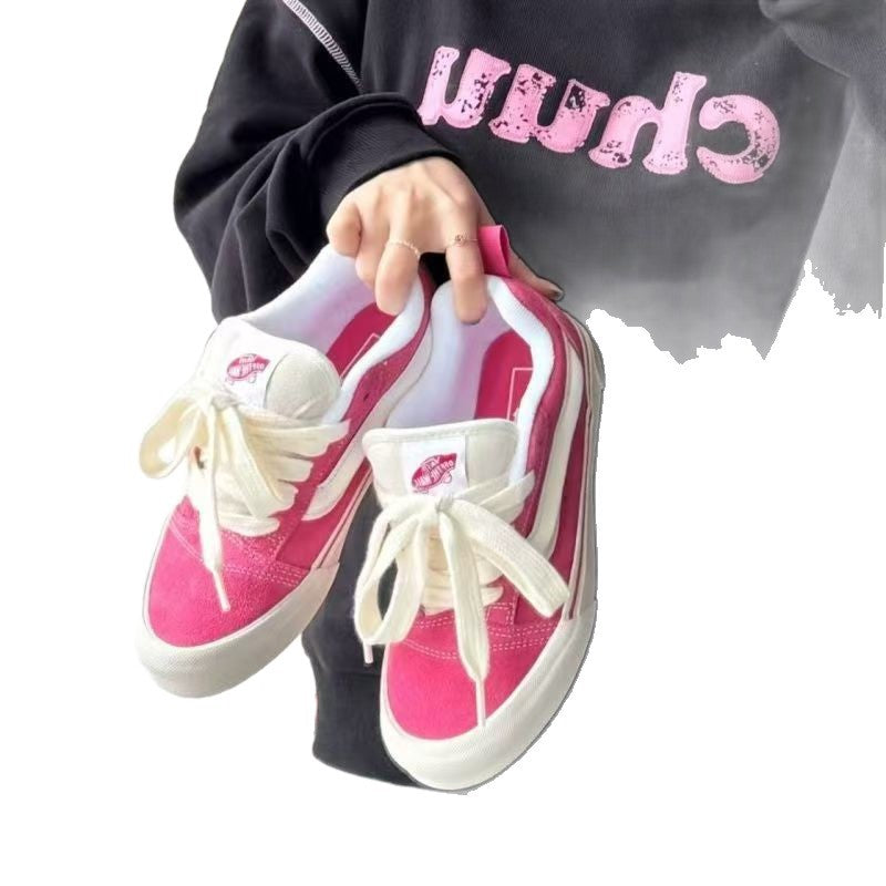 Damen Sneakers im Vintage-Stil mit farbigen Suede-Details EB