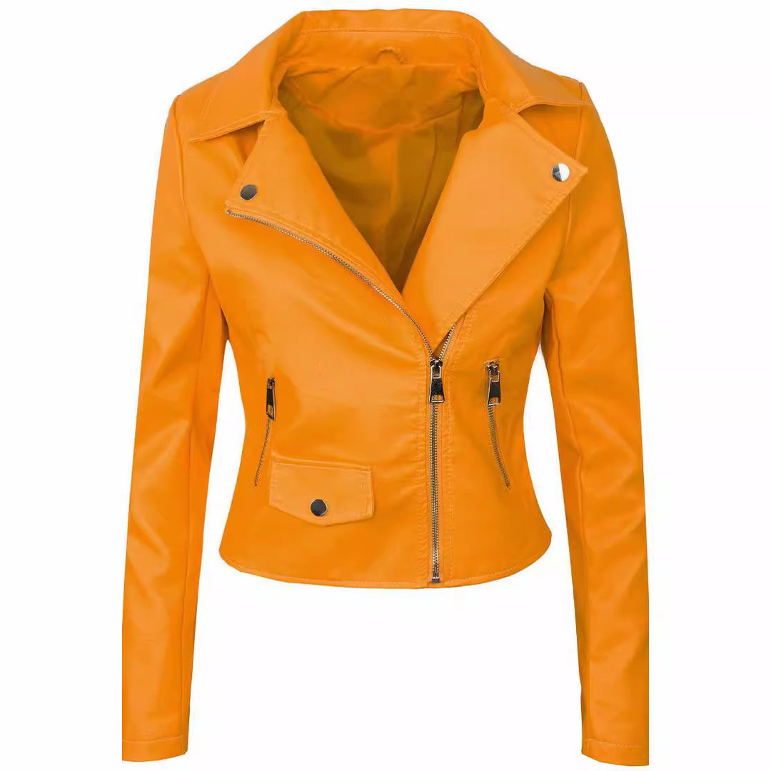 Damen stylische Bikerjacke aus hochwertigem EB