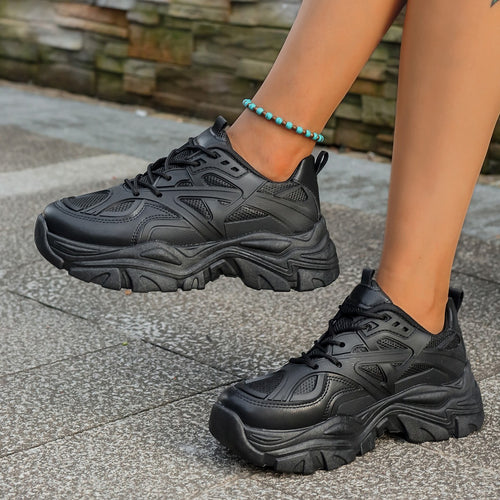Damen Sportliche Sneakers mit rutschfester Sohle und atmungsaktivem Obermaterial EB
