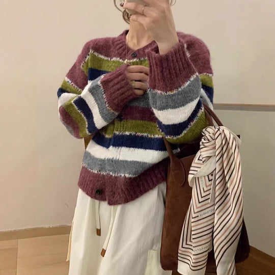 Damen modischer Strickcardigan EB