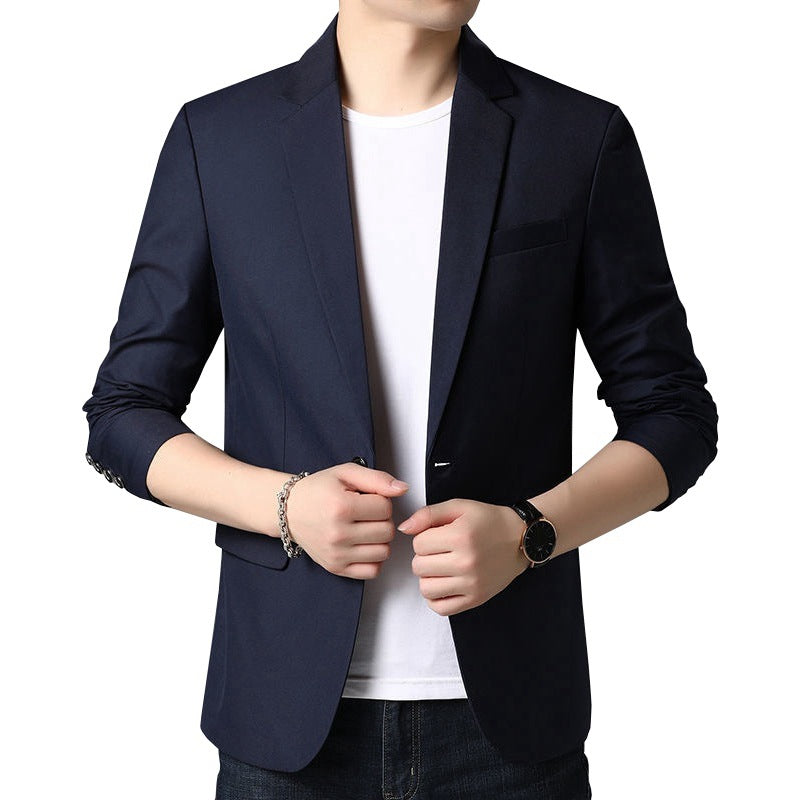Herren Schlankes Business-Sakko mit minimalistischem Design und Stretch-Komfort EB