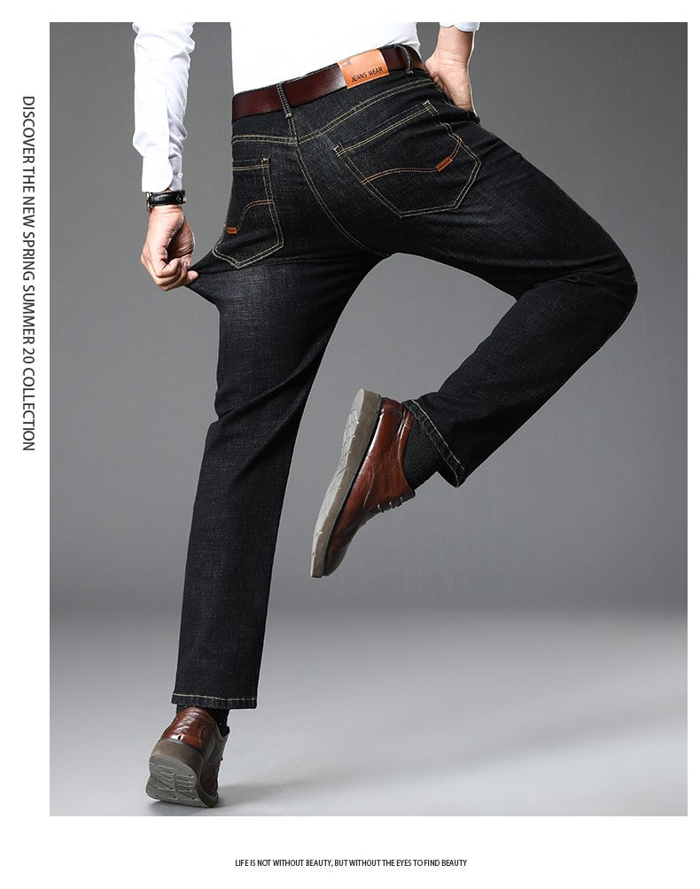 Herren klassische Jeans im lässigen Business-Stil mit besonders bequemer Passform EB
