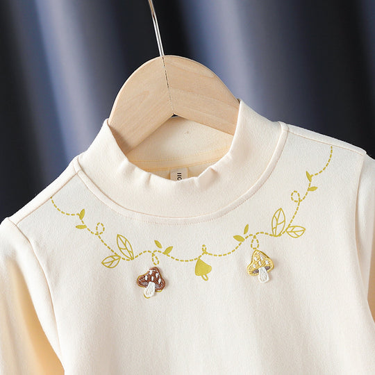 Mädchen Langarmshirt mit floralem Applikationsdesign EB