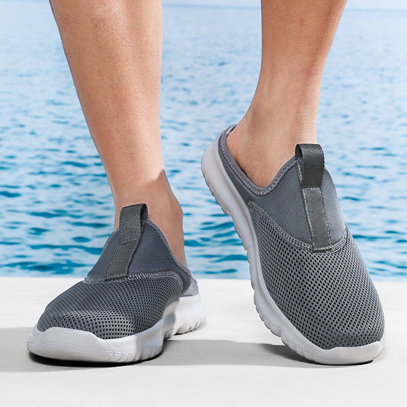 Damen nan leichte Schnelltrocknende Strand- und Pool-Slipper aus atmungsaktivem Wabenmesh mit flexibler profilierter Leichtsohle EB