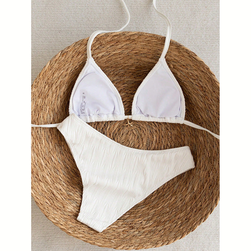 Damen minimalistisches Bikinitop und Slip EB