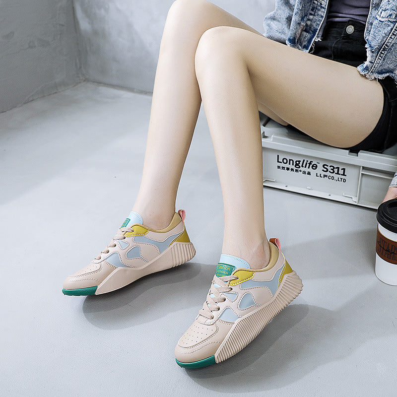 Damen modische Sneaker mit atmungsaktiver Oberflächenstruktur und rutschfester Sohle EB