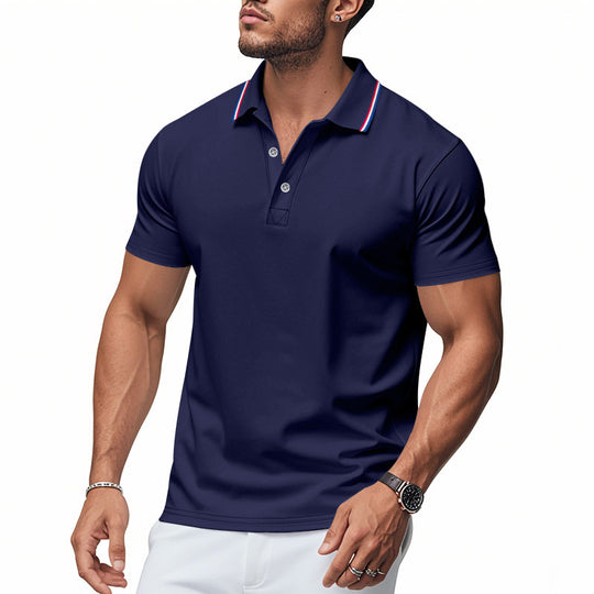 Herren Poloshirt mit modernem Kragen und feuchtigkeitsregulierender Technologie EB
