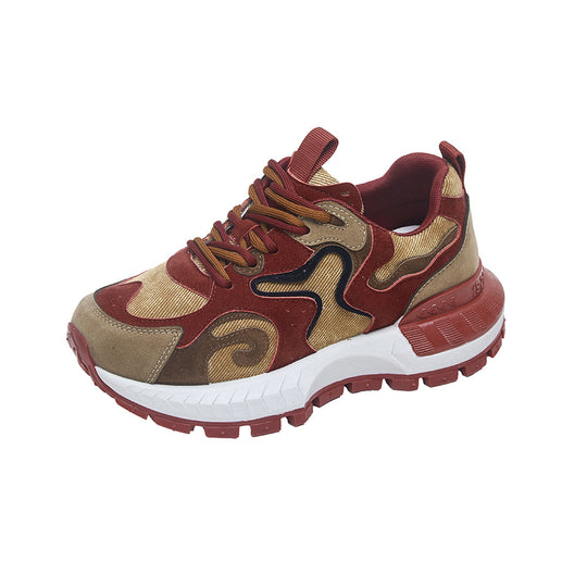 Damen sportliche Sneakers mit modernem Design und robustem Sohlenprofil EB