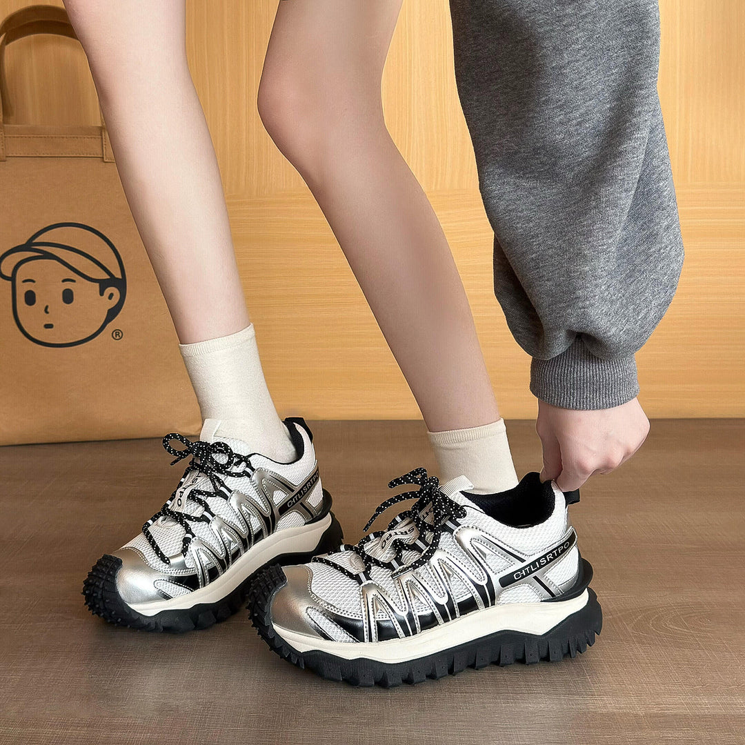 Damen sportliche Multifunktions-Sneaker mit rutschfester Sohle EB