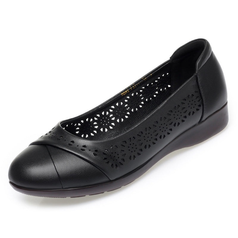 Damen Ballerinas mit atmungsaktivem Lochmuster und flexibler Sohle EB