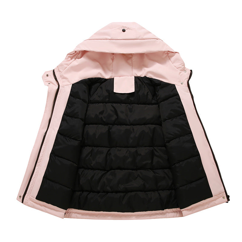 Damen Sportliche und funktionale Outdoor-Jacke mit Kapuze und zahlreichen Taschen EB