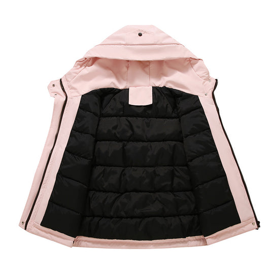 Damen Sportliche und funktionale Outdoor-Jacke mit Kapuze und zahlreichen Taschen EB